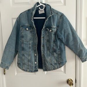 Zara Jean fall/spring jean jacket size 11-12 girls with insulation
